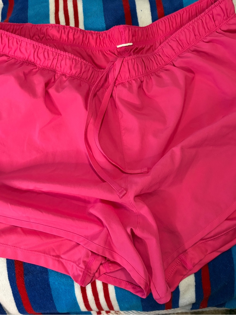 Women’s New Balance Hot Pink Drawstring Athletic Shorts